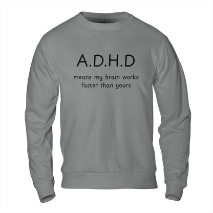 Shirts About Mental Health - ADHD Brain Meme Sweatshirt