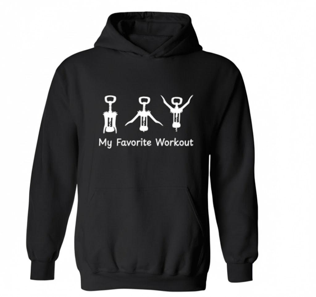 My Favorite Workout Funny Meme Hoodie - Sarcastic Fitness Tee