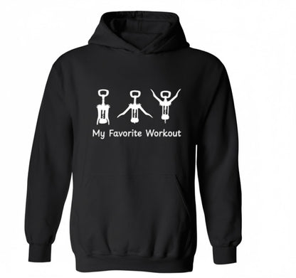 My Favorite Workout Funny Meme Hoodie - Sarcastic Fitness Tee