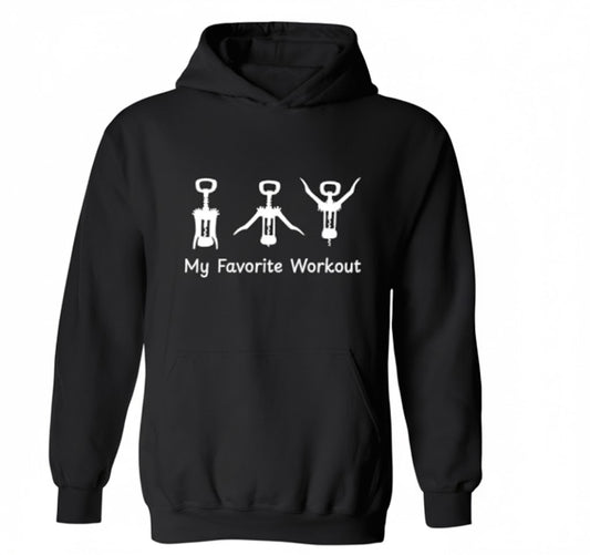 My Favorite Workout Funny Meme Hoodie - Sarcastic Fitness Tee