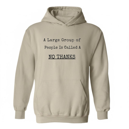 A Large Group of People Is Called A No Thanks Funny Hoodie – Introvert Hoodie