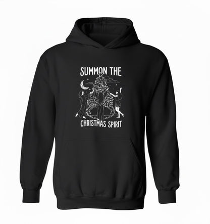 Summon The Christmas Spirit Hoodie - Edgy Hoodie with Dark Humor