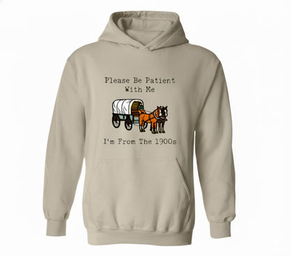 Please Be Patient I'm From The 1900s Funny Meme Hoodie